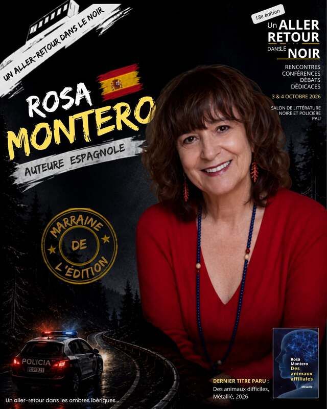 Rosa Montero est la marraine de la 18e édition du festival littéraire Un Aller-Retour dans le Noir, à Pau. Crédit photo : Atome